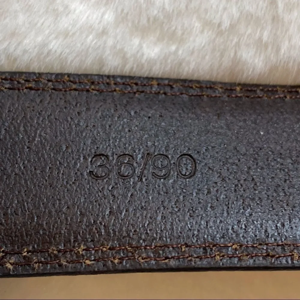 Realtree Brown Leather Belt Size 36
